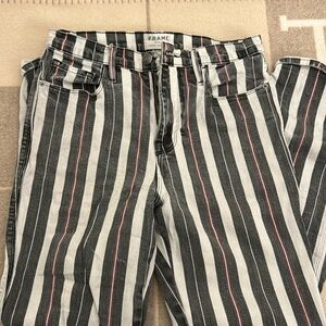 Frame skate striped jeans